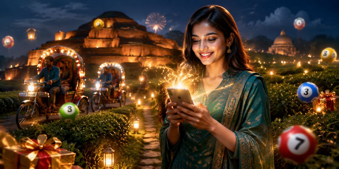 ঢাকার চা বাগানে লটারি ও নতুন গেম খেলছেন একজন খেলোয়াড়