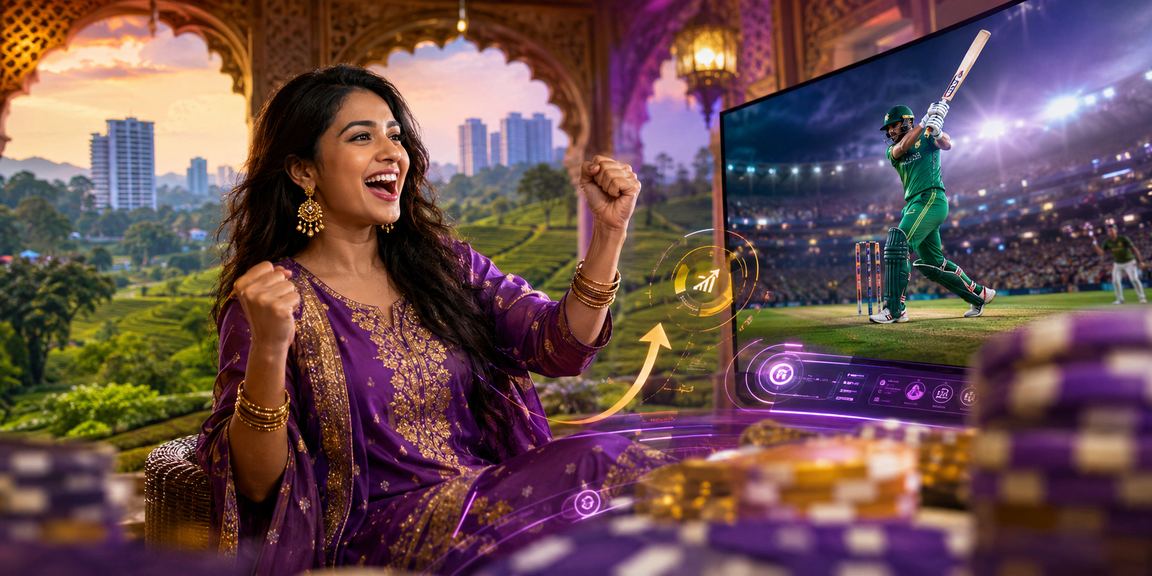 সিলেটের চা বাগানে অনলাইন গেম উপভোগ করছেন একজন খেলোয়াড়
